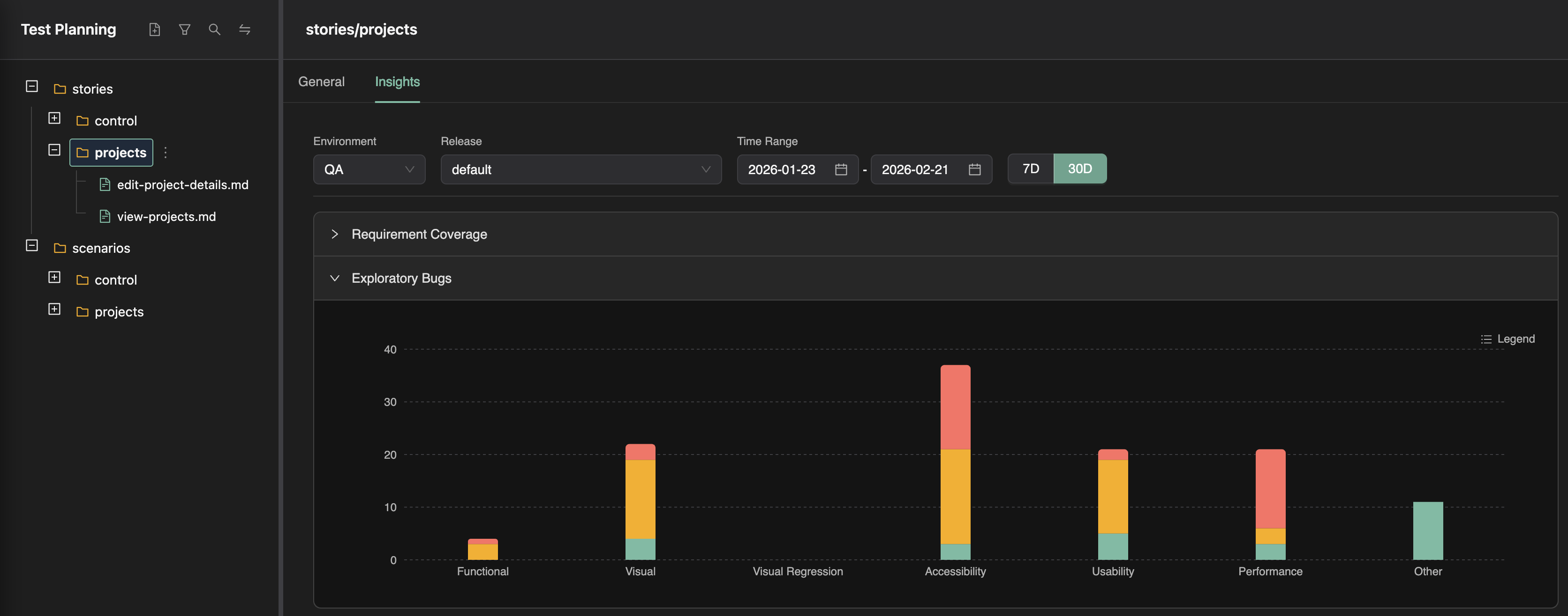 UX Bug Traceability Screenshot