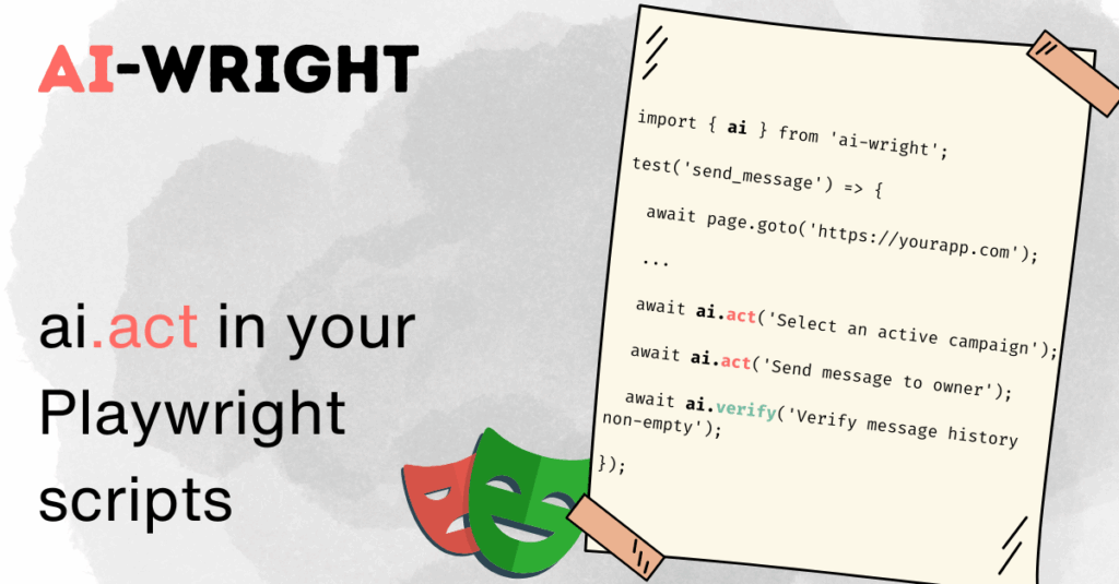 AI-wright: AI steps in Playwright scripts: open-source, Vision-enabled, BYOL