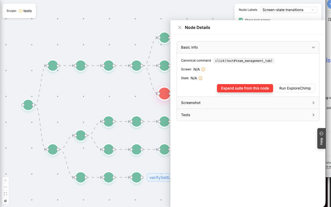 Test Expansion Screenshot